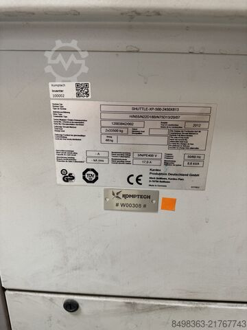 High-bay warehouse Kardex remstar Shuttle XP 500