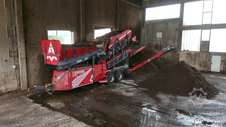 Mobile star screen unit Disk separator Alzinger Maschinenbau Lepton 5100