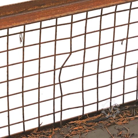 Used Mesh container fixed construction fixed construction stackable 1 flap at 1 long side, Kruizinga 98-6888GB