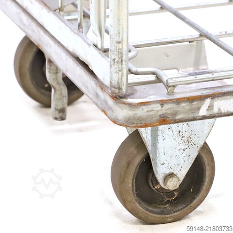 Used Laundry roll container with 2 shelves, L: 820, W: 600, H: 1800 (mm).  663ltr, L: 820, Kruizinga 98-8014GB