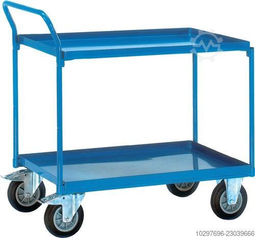 Table trolley with 3 vertical steel sheet uprights – 1 unit  