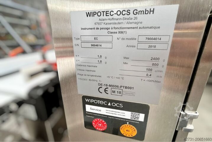 Wiege- und Abfüllmaschine Wipotech EC Weigher