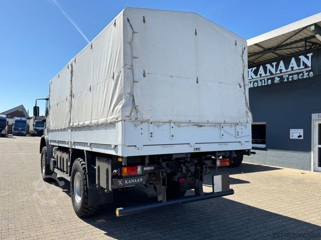 Flatbed truck with tarp IVECO 140 E240 Eurocargo 4x4 Miltär Camper Expedition
