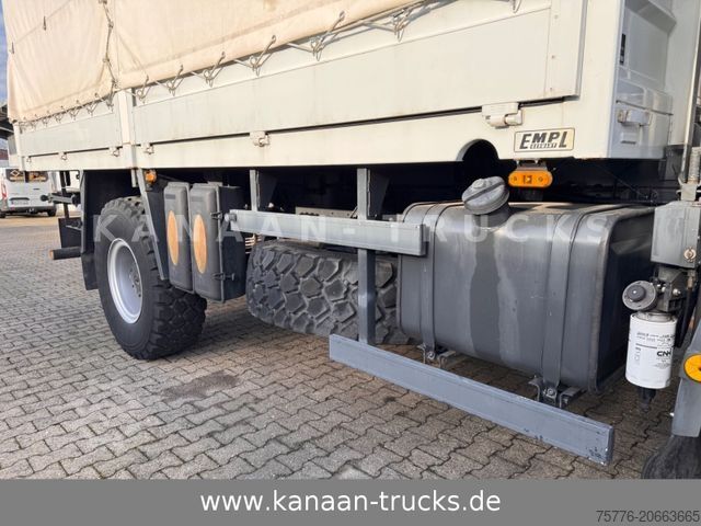 Flatbed truck with tarp IVECO 140 E240 Eurocargo 4x4 Miltär Camper Expedition