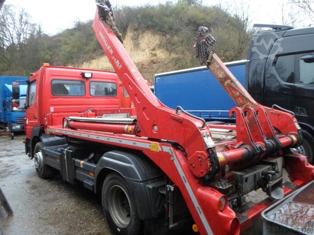 Skip truck MERCEDES-BENZ 1324 L/ MEILLER TELEABSETZKIPPER !!
