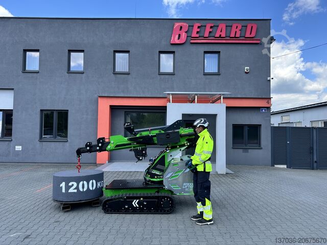 Minikran XM1200 - Tragkraft 1500 KG Befard XM1200 z lemieszem i widłami