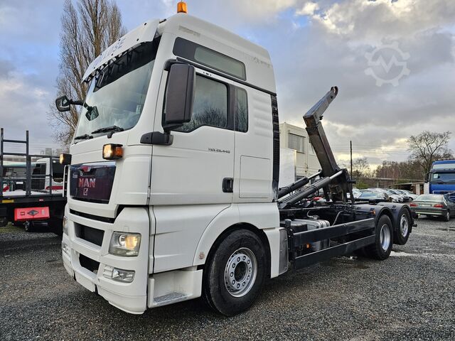 Roll-off tipper MAN TGX 26.440 Euro5, Defekt, Motor startet