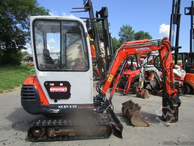 Minibagger Kubota KX41-2VC (1,8 Ton.) mit POWERTILT + Schnellwechsle