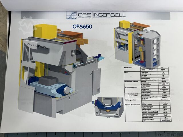 Universal machining center OPS INGERSOLL OPS 650