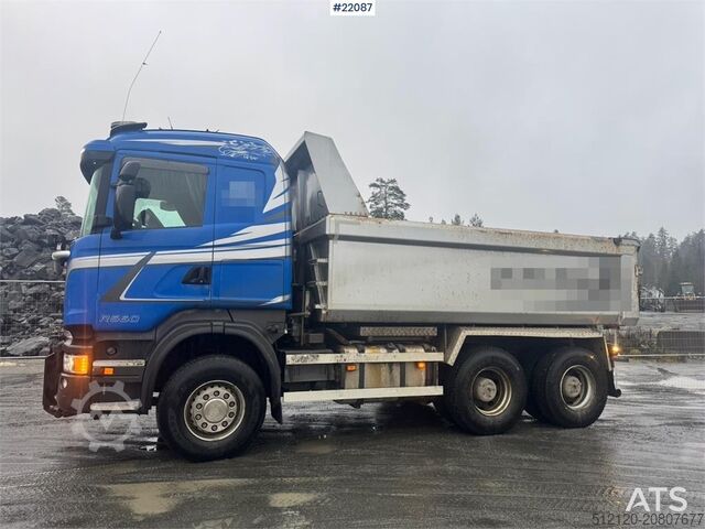 Kipper Scania R560 6x4 tipper truck, snow plough equipped, with