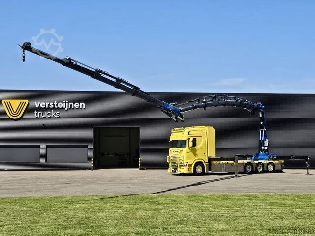 Loading platform Scania S580 V8 / 8x4 / FASSI 115 t/m CRANE / RETARDER