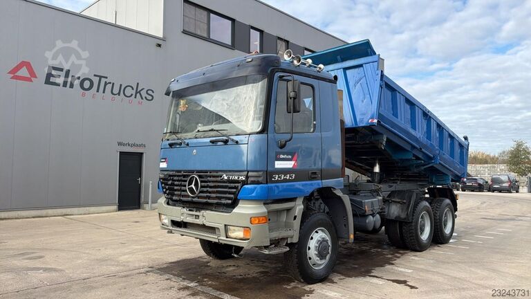Mercedes-Benz Actros 3343 (6X6 / V6 / LAMES / GRAND PONT / BIG AXLE / STEEL / MEILLER) EL25660 Mercedes-Benz Actros 3343 (6X6 / V6 / LAMES / GRAND PONT / BI...