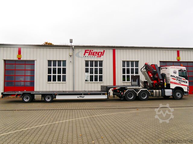 Auflieger mit offener Pritsche FLIEGL 2-Achs Mega Plateau Jumbo SZS 290