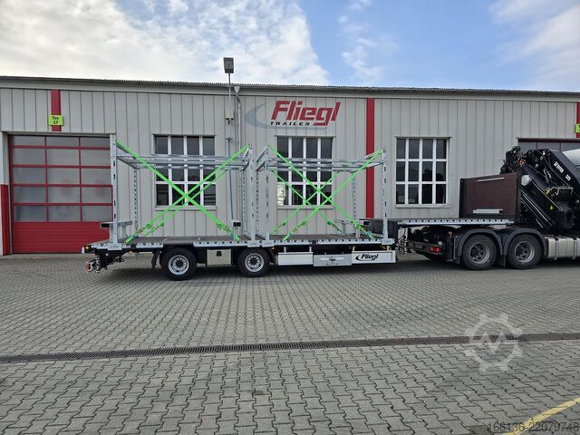 Auflieger mit offener Pritsche FLIEGL 2-Achs Mega Plateau Jumbo SZS 290