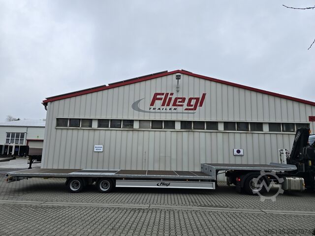 Auflieger mit offener Pritsche FLIEGL 2-Achs Mega Plateau Jumbo SZS 290