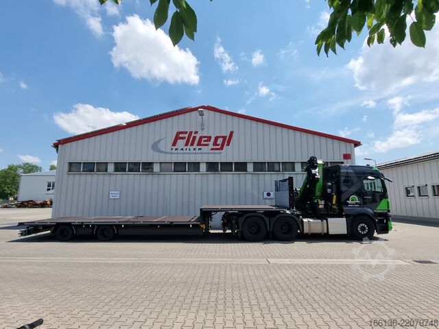 Auflieger mit offener Pritsche FLIEGL 2-Achs Mega Plateau Jumbo SZS 290