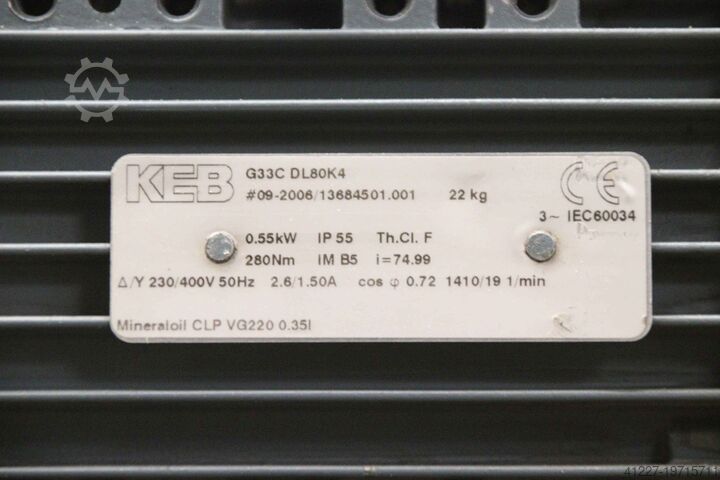 Rotary valve 0.55 kW 19 rpm JKF JK-S w/