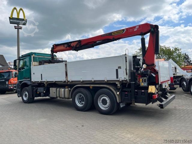 Flatbed truck MERCEDES-BENZ Arocs 2648 6x2 3-Achs Kipper Heckkran Funk