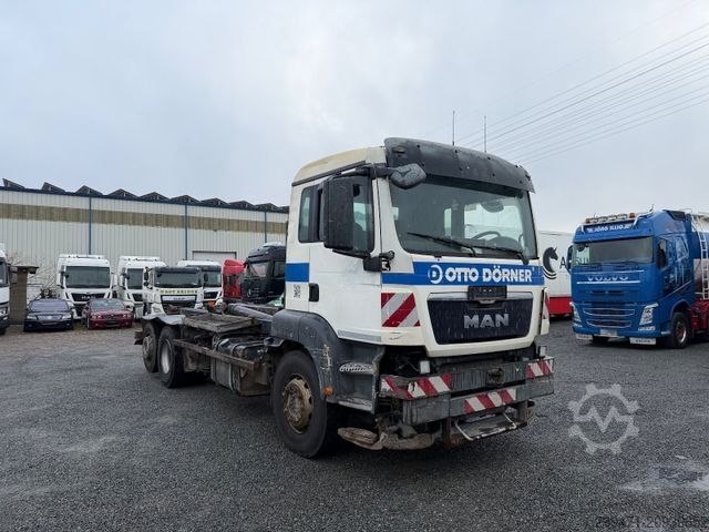 Roll-off tipper truck MAN TGS 26.360 6x2 Lenk/Lift Meiller Abroller