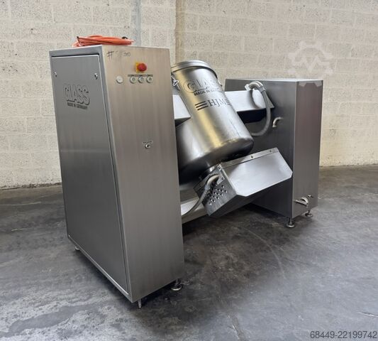 Vacuum mixer / tumbler 300 L. Type VSM/F Glass Vacuümmenger / -tumbler 300 L.