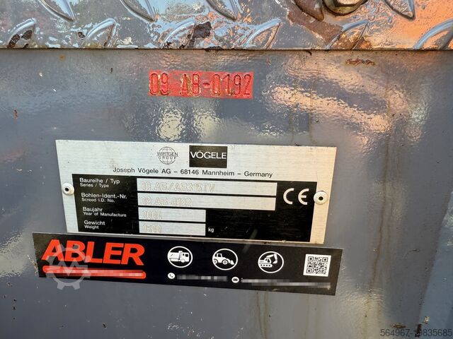 Asphaltfertiger vögele Super 1203 Nivellierung 395cm