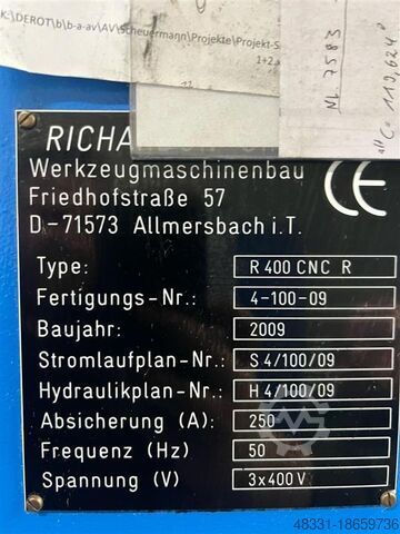 Rotor Milling Machine RICHARDON R 400 CNC R