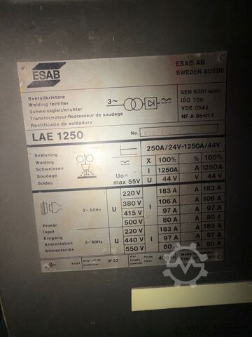 Welding set ESAB AB / ESAB Welding Equipment AB ESAB TAE 800