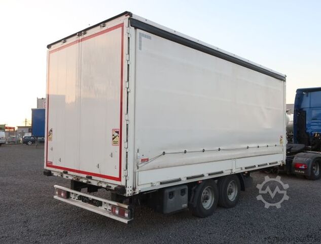 Open trailer with tarp  Wefa Tandem Schiebeplane durchladbar BPW