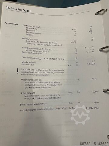 Machining center Deckel Maho DMC 63 V