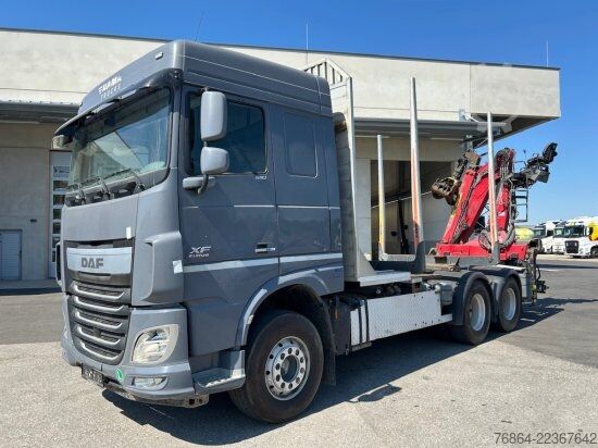 Logging truck DAF XF 510 MIT PENZ LADEKRAN 6X4,  12Z9.50 INKL. HOLZGREIFER