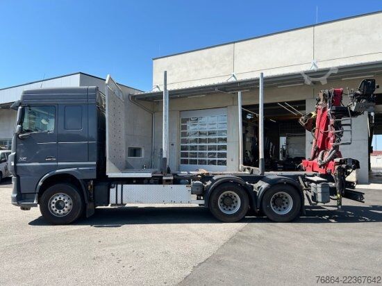 Logging truck DAF XF 510 MIT PENZ LADEKRAN 6X4,  12Z9.50 INKL. HOLZGREIFER