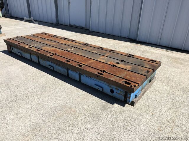 T-slots Floor Plate Taque fonte rainurée - Floor Plate 3600 x 1200 x 300 mm