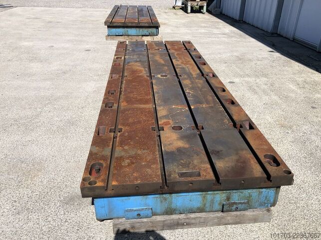 T-slots Floor Plate Taque fonte rainurée - Floor Plate 3600 x 1200 x 300 mm
