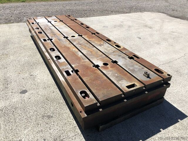 T-slots Floor Plate Taque fonte rainurée - Floor Plate 3600 x 1200 x 300 mm