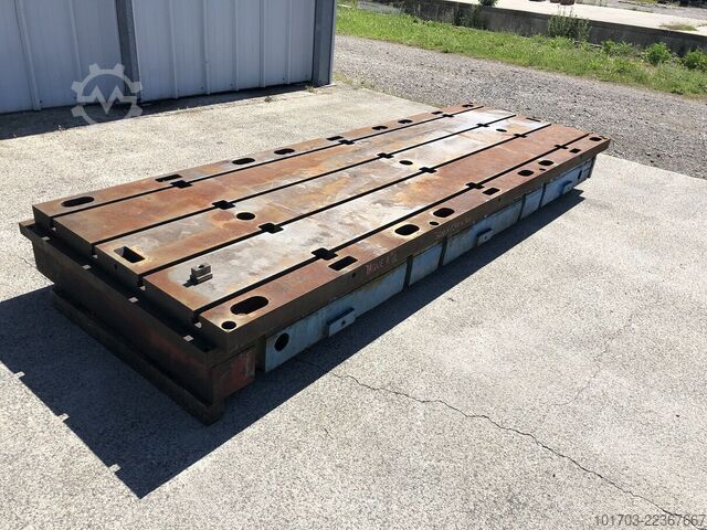 T-slots Floor Plate Taque fonte rainurée - Floor Plate 3600 x 1200 x 300 mm