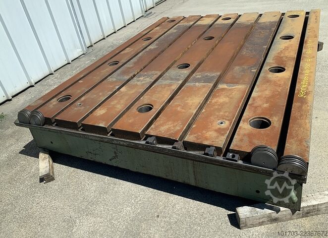 Cast iron bed Taque fonte rainurée - Floor Plate 2600 x 2000 x 350 mm - No 1