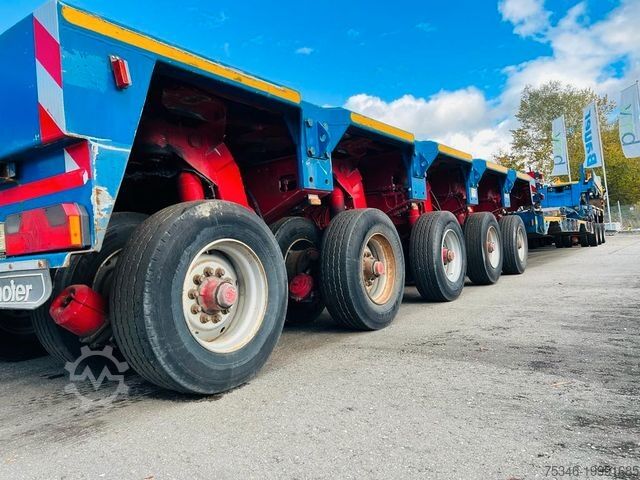 Tieflader-Sattelauflieger GOLDHOFER STHP 8 (3+5)/GG 219 to/Pendelachsen/ausziehbar