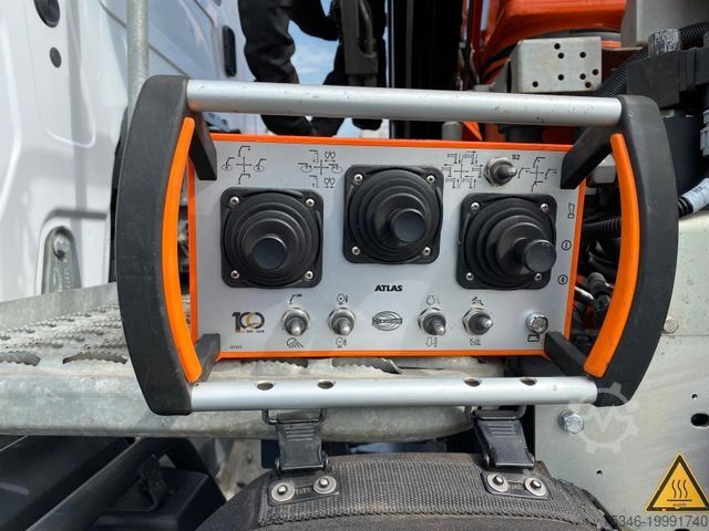 Kipper LKW MERCEDES-BENZ 1835 Kipper/Meiller/Atlas 135/Funk/74 tkm/Top