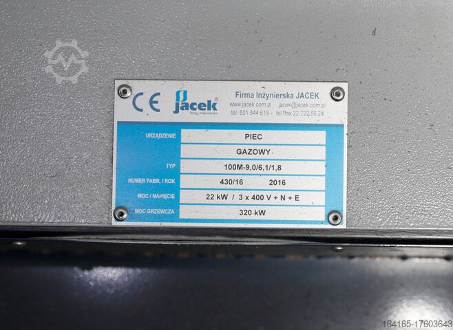 Powder coating plant Powder Coating Production Line 100M-9,0/6,1/1,8