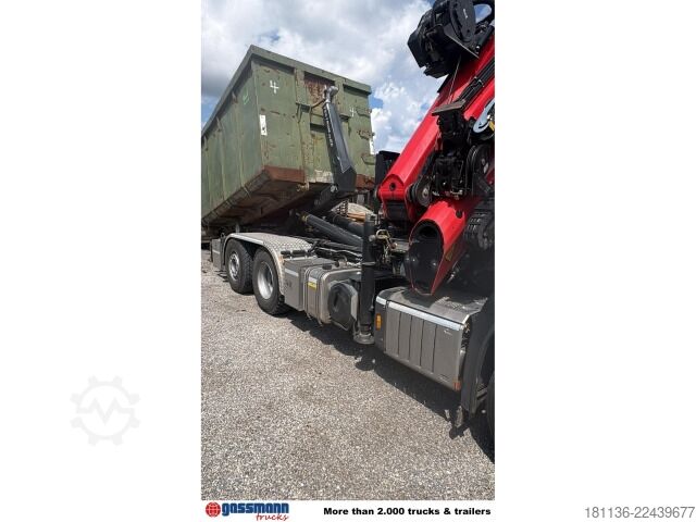 Roll-off tipper truck Mercedes-Benz Arocs 2553 L 6x4/4 HAD, Lenk-/Liftachse, Palfinger