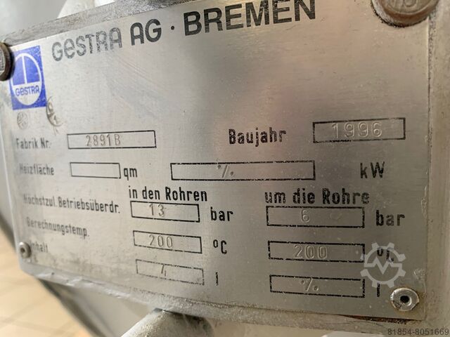 Pure steam condensate vessel Gestra SUL