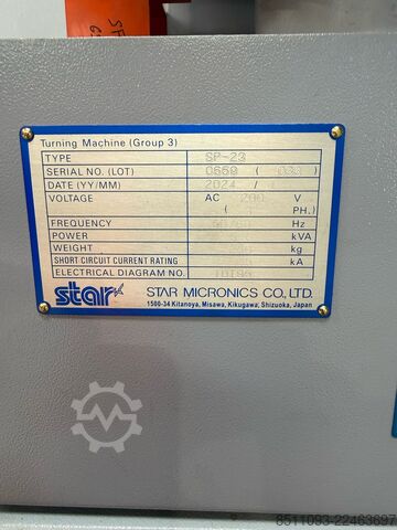 CNC-Langdrehautomat mit schiebbarem Kopf Star Micronics SP-23 CNC Sliding Head Swiss Type Lathe