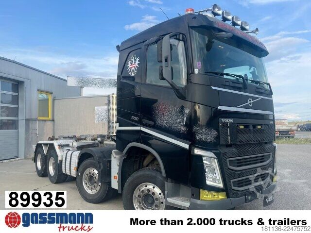Roll-off tipper truck Volvo FH 500 8x4, Meiller Abroller, Liftachse