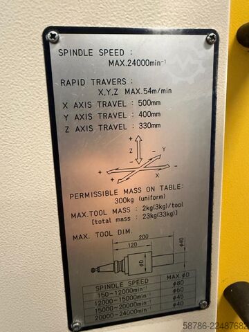 Vertical machining center Fanuc Robodrill Alpha T21iFa 5 axis