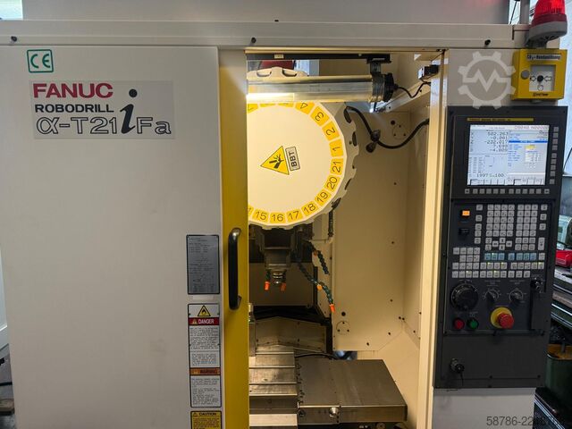 Vertical machining center Fanuc Robodrill Alpha T21iFa 5 axis