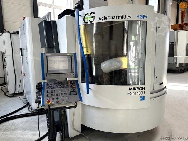 5-Achs Bearbeitungszentrum Mikron HSM 600 U + HSM 400 U + Robot Multi Twin