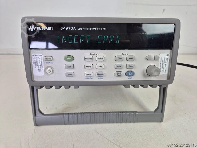 Agilent 34970a Data Loger Switch Unit Agilent 34970a Data Loger