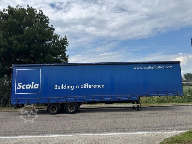 Semi low loader Meert Semi Curtainside / SAF / Double Tires