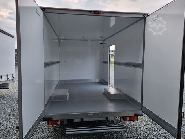 Transporter mit Koffer Renault Master 165 Koffer Platform Tiefrahmen