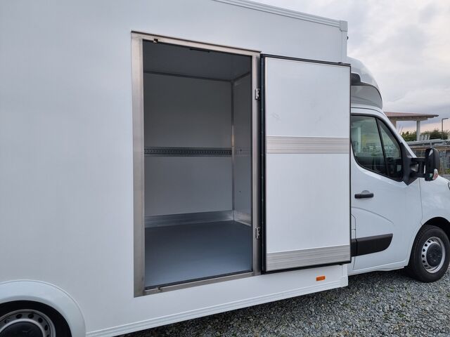 Transporter mit Koffer Renault Master 165 Koffer Platform Tiefrahmen